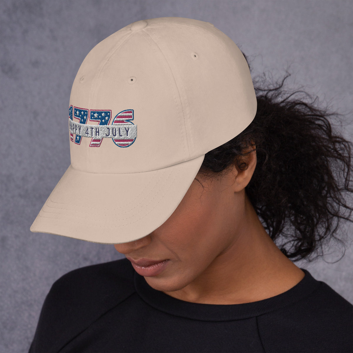 Vintage Patriotic 1776 Independence Day Cap - - Caps