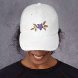 Purple Flower Dad Hat - Stylish and Sentimental - -