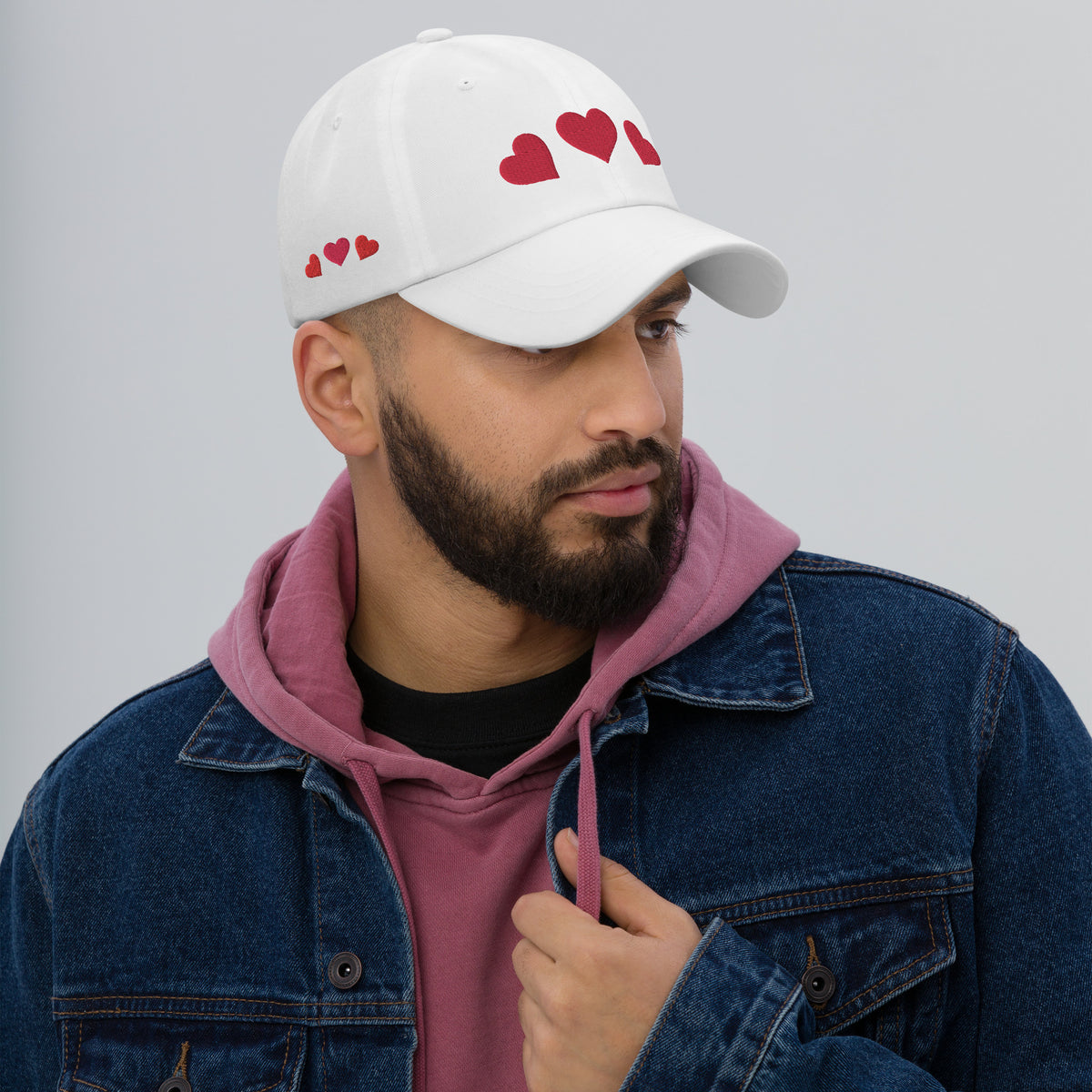 Heartfelt Dad Hat - Perfect for All - White -