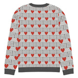 Love in Every Stitch - Heart Pattern Sweater - - Sweaters