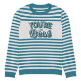 You're the Best - Cozy Striped Knit Sweater for Everyday Positivity - 3XL - Sweatshirts