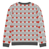 Love in Every Stitch - Heart Pattern Sweater - - Sweaters