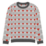 Love in Every Stitch - Heart Pattern Sweater - XL - Sweaters