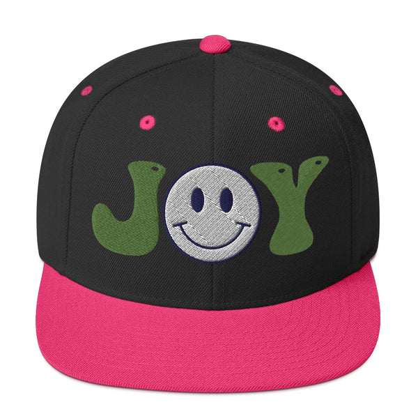 Spread Joy Everywhere - Smiley Face Snapback Hat - -