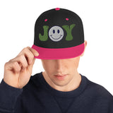 Spread Joy Everywhere - Smiley Face Snapback Hat - -