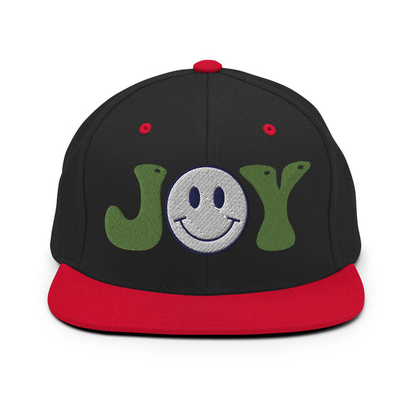 Spread Joy Everywhere - Smiley Face Snapback Hat - -