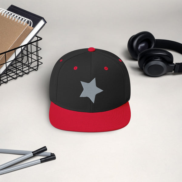 Starry Snapback - Embrace the Night Sky - Black Red -