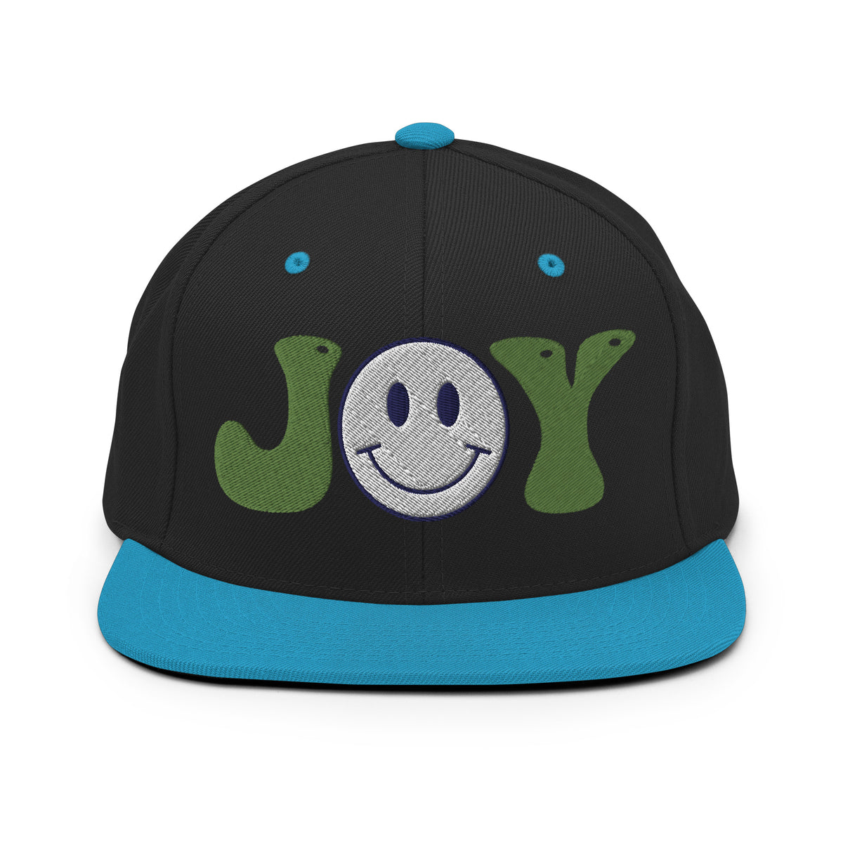 Spread Joy Everywhere - Smiley Face Snapback Hat - -