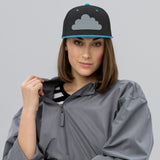 Cloudscape Snapback - Wearable Memories Await - Black Teal - Hats