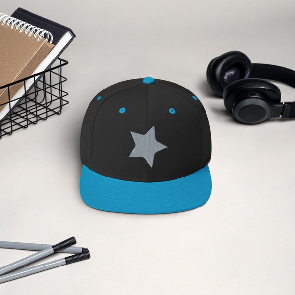 Starry Snapback - Embrace the Night Sky - Black Teal -