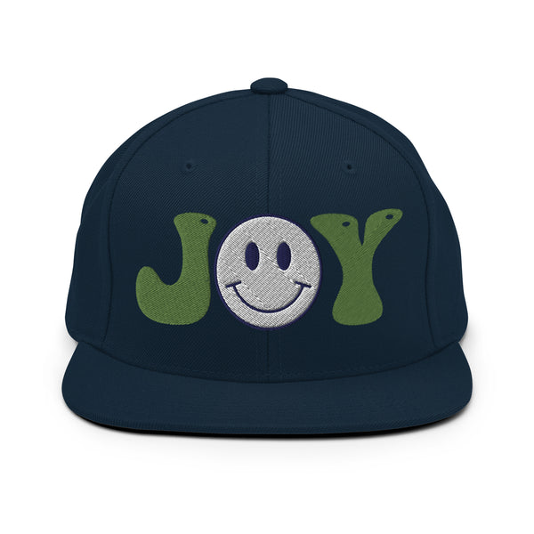 Spread Joy Everywhere - Smiley Face Snapback Hat - -