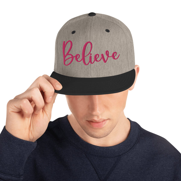 Believe Snapback Hat - Wear Your Inspiration - - Caps