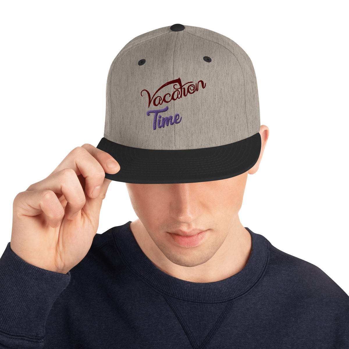 Embrace Vacation Vibes - Vocation Time Snapback Hat - - Hats