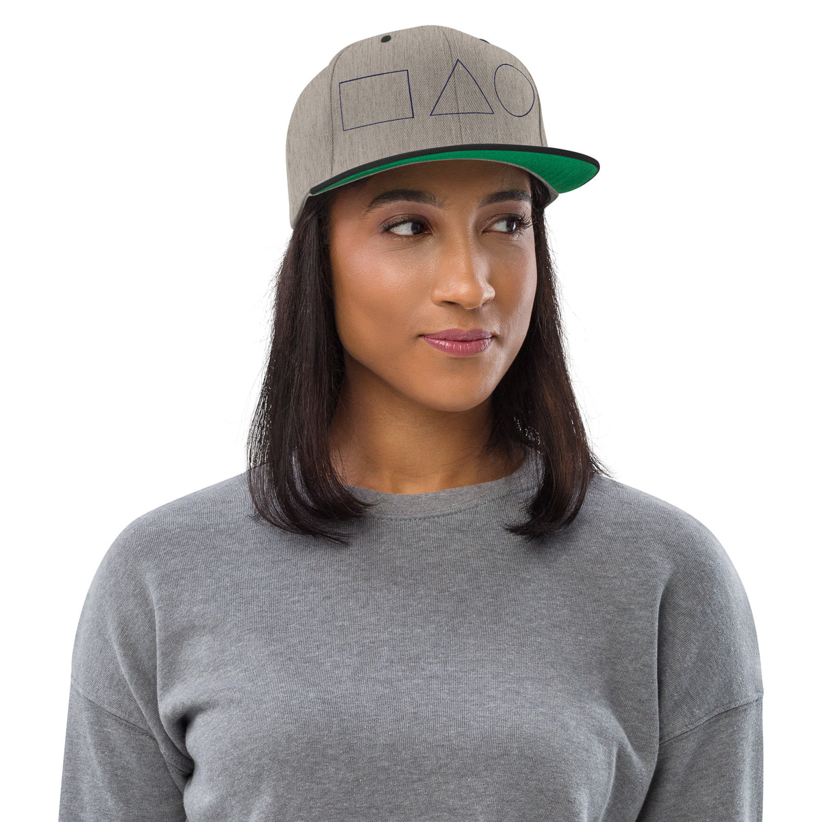 Geometric Fusion Snapback Hat - -