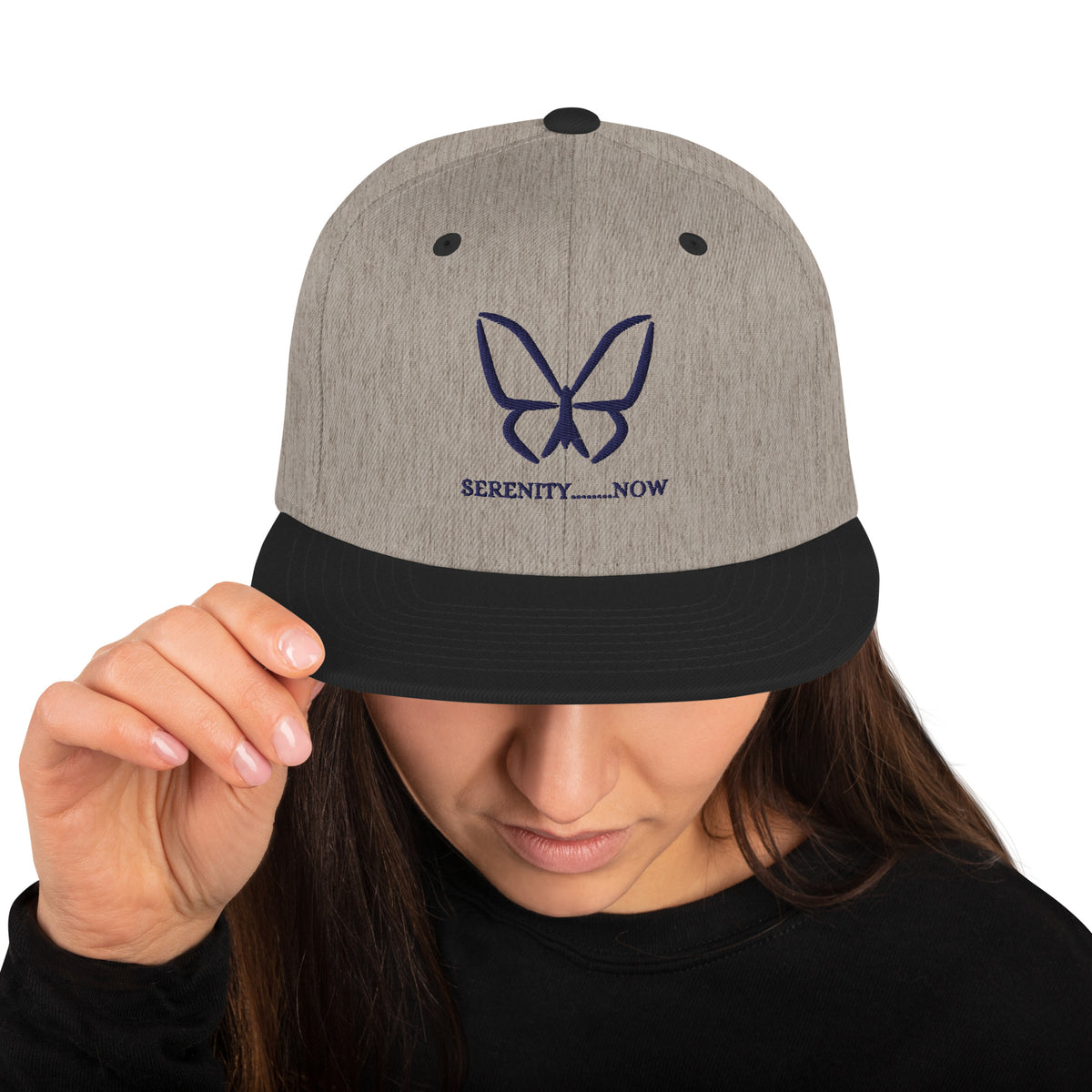 Serene Butterfly Snapback Hat - -