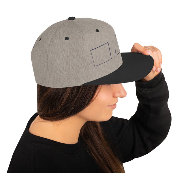 Geometric Fusion Snapback Hat - -