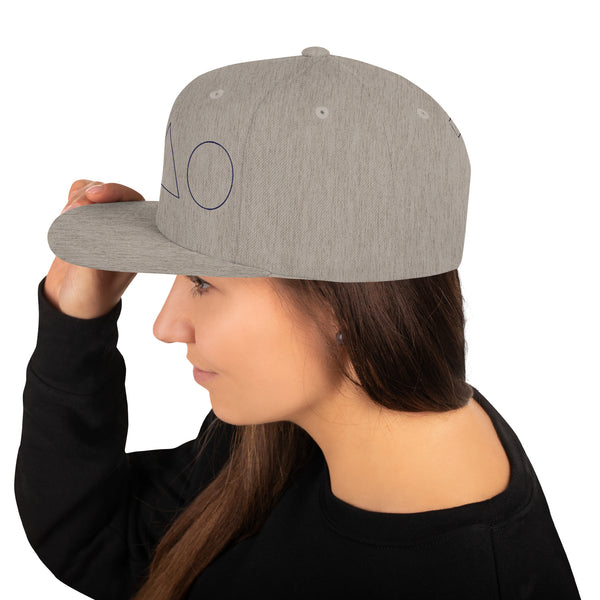 Geometric Fusion Snapback Hat - -