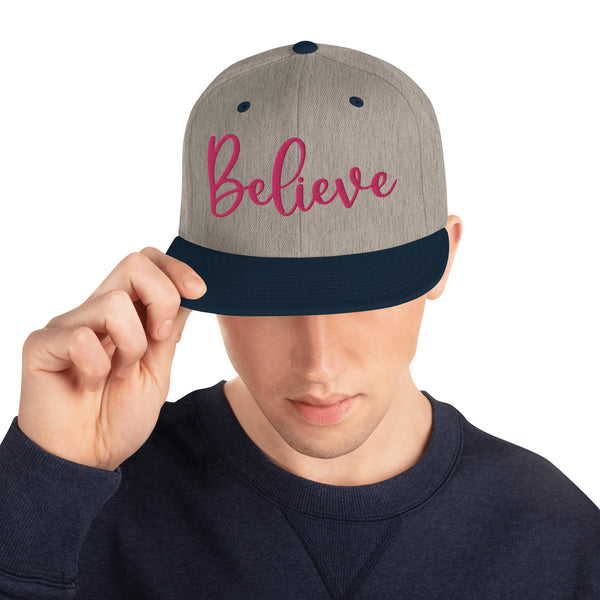 Believe Snapback Hat - Wear Your Inspiration - - Caps