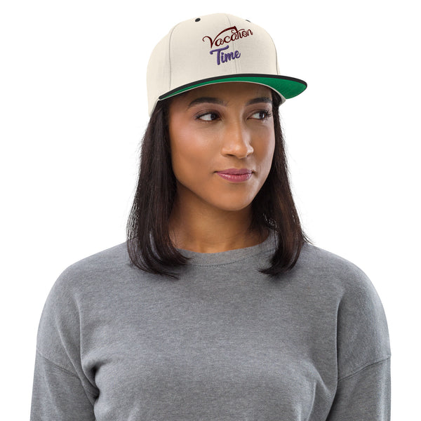 Embrace Vacation Vibes - Vocation Time Snapback Hat - - Hats