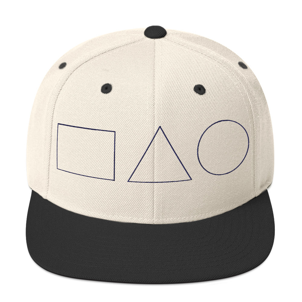 Geometric Fusion Snapback Hat - -