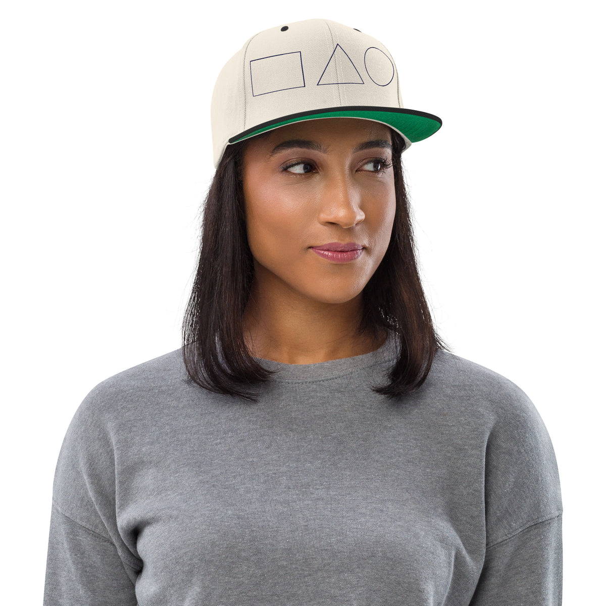 Geometric Fusion Snapback Hat - -