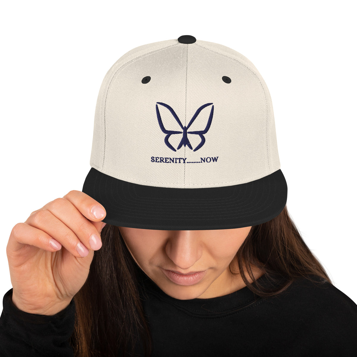 Serene Butterfly Snapback Hat - -