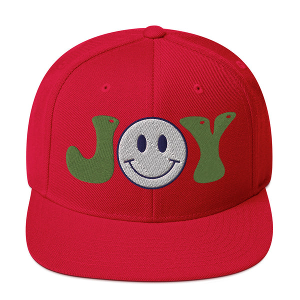 Spread Joy Everywhere - Smiley Face Snapback Hat - -