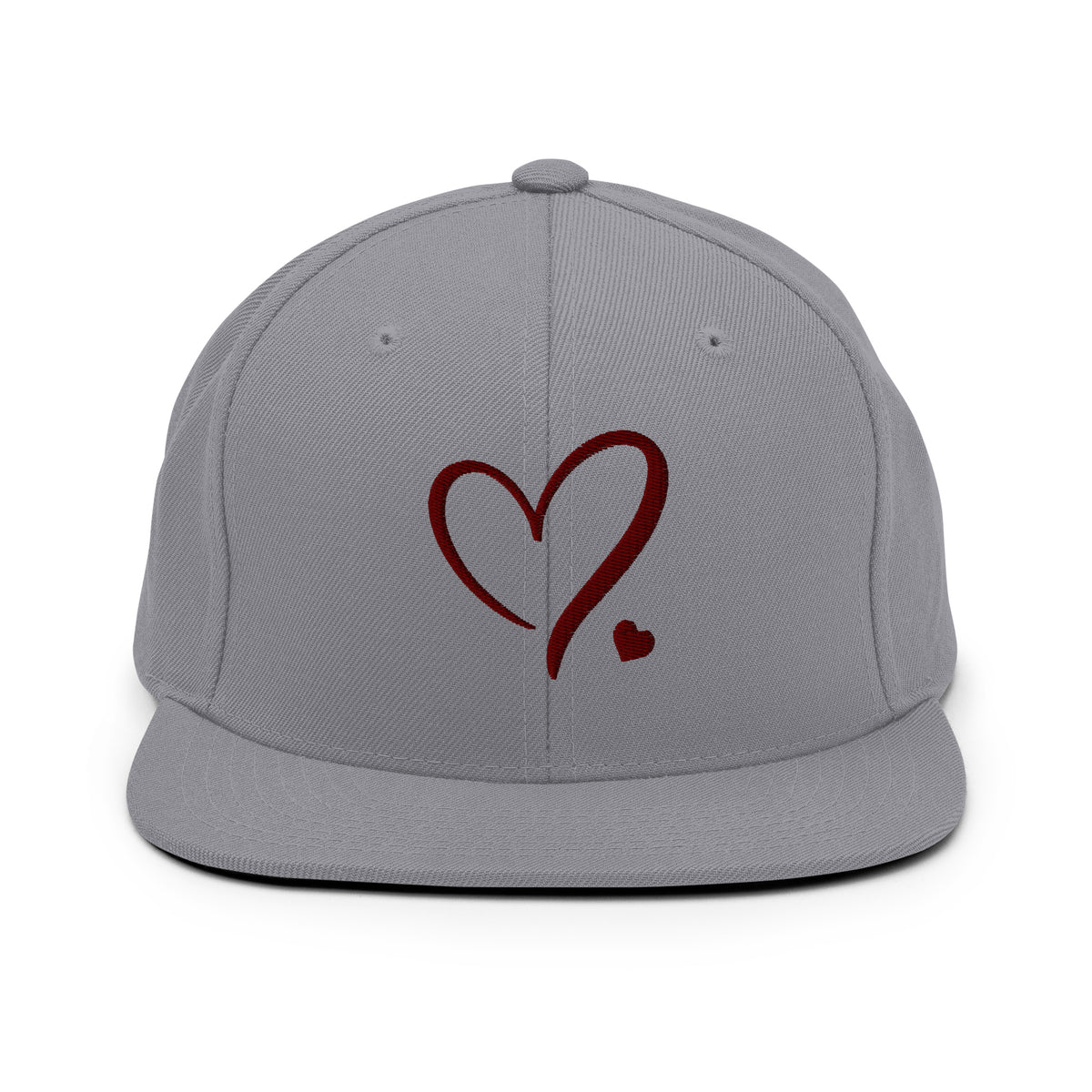 Heartfelt Charm - Golden Heart Snapback Hat - -