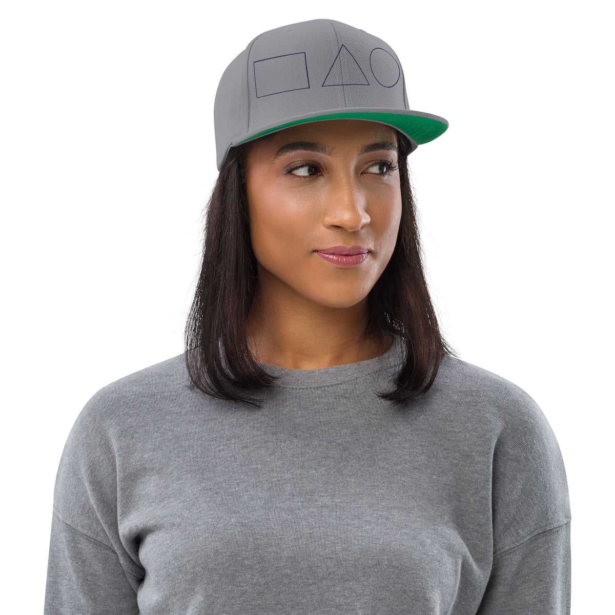 Geometric Fusion Snapback Hat - -