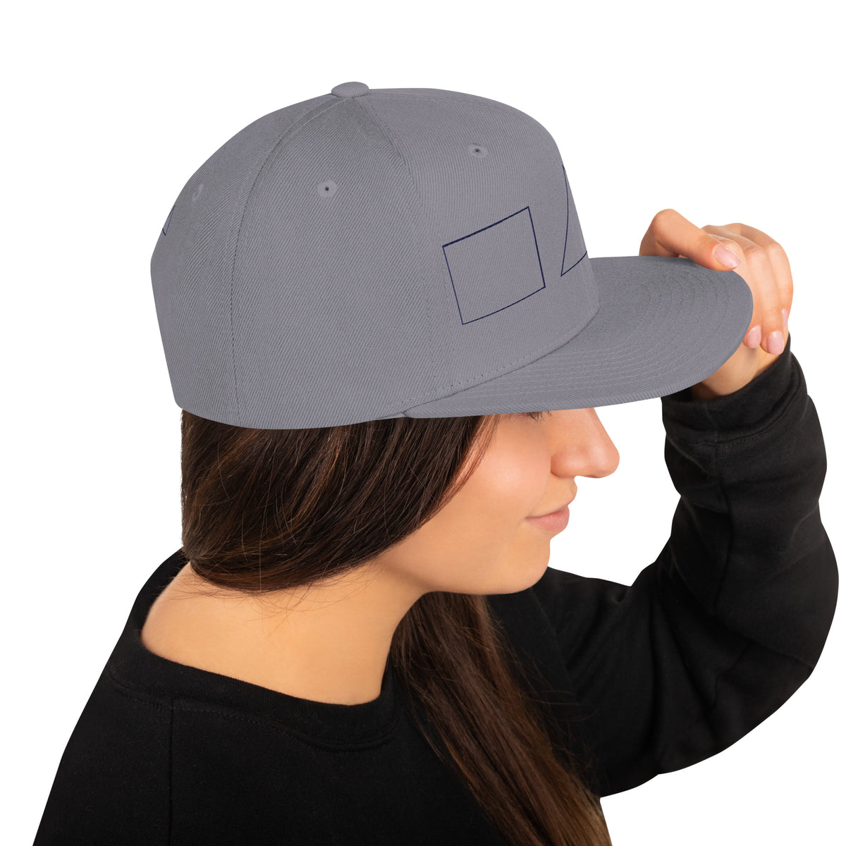 Geometric Fusion Snapback Hat - -