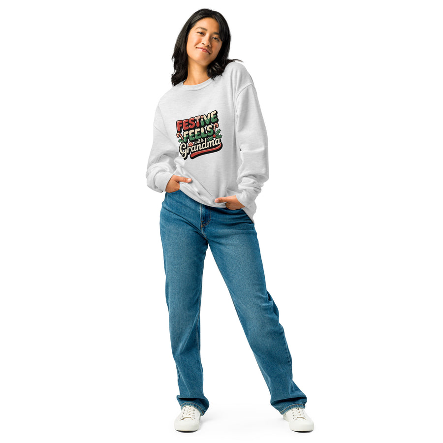 Holiday Sweatshirt for Grandma Moments - Ash - Sweatshirts