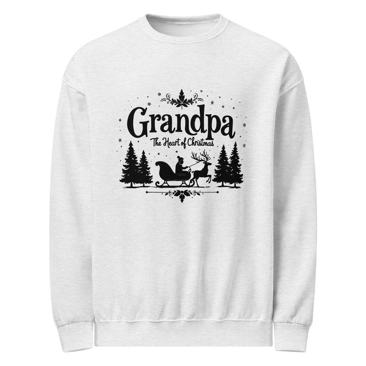 Grandpa the Heart of Christmas Sweater - - Sweatshirts
