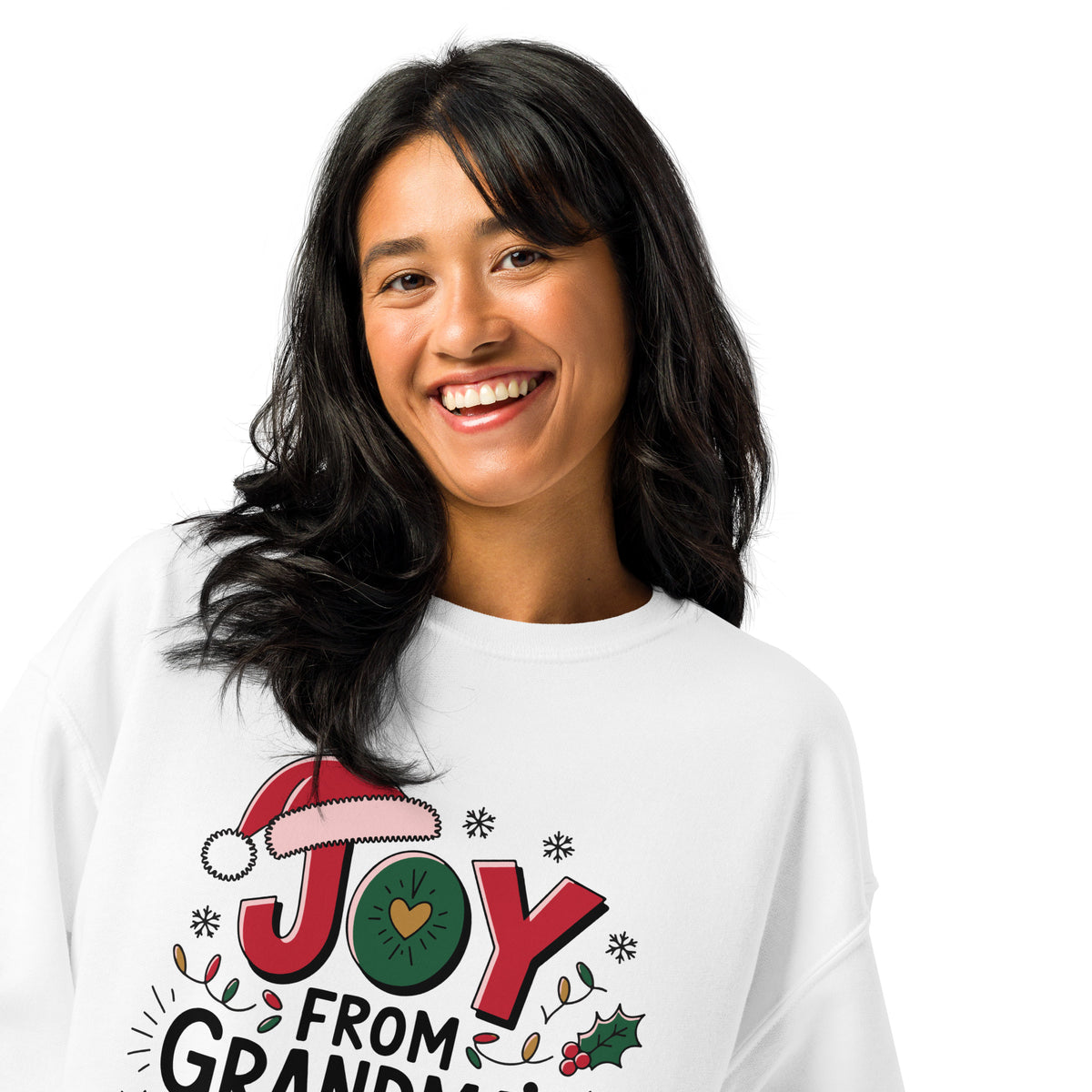 Cozy Holiday Sweatshirt for Grandma’s Love - White - Sweatshirts