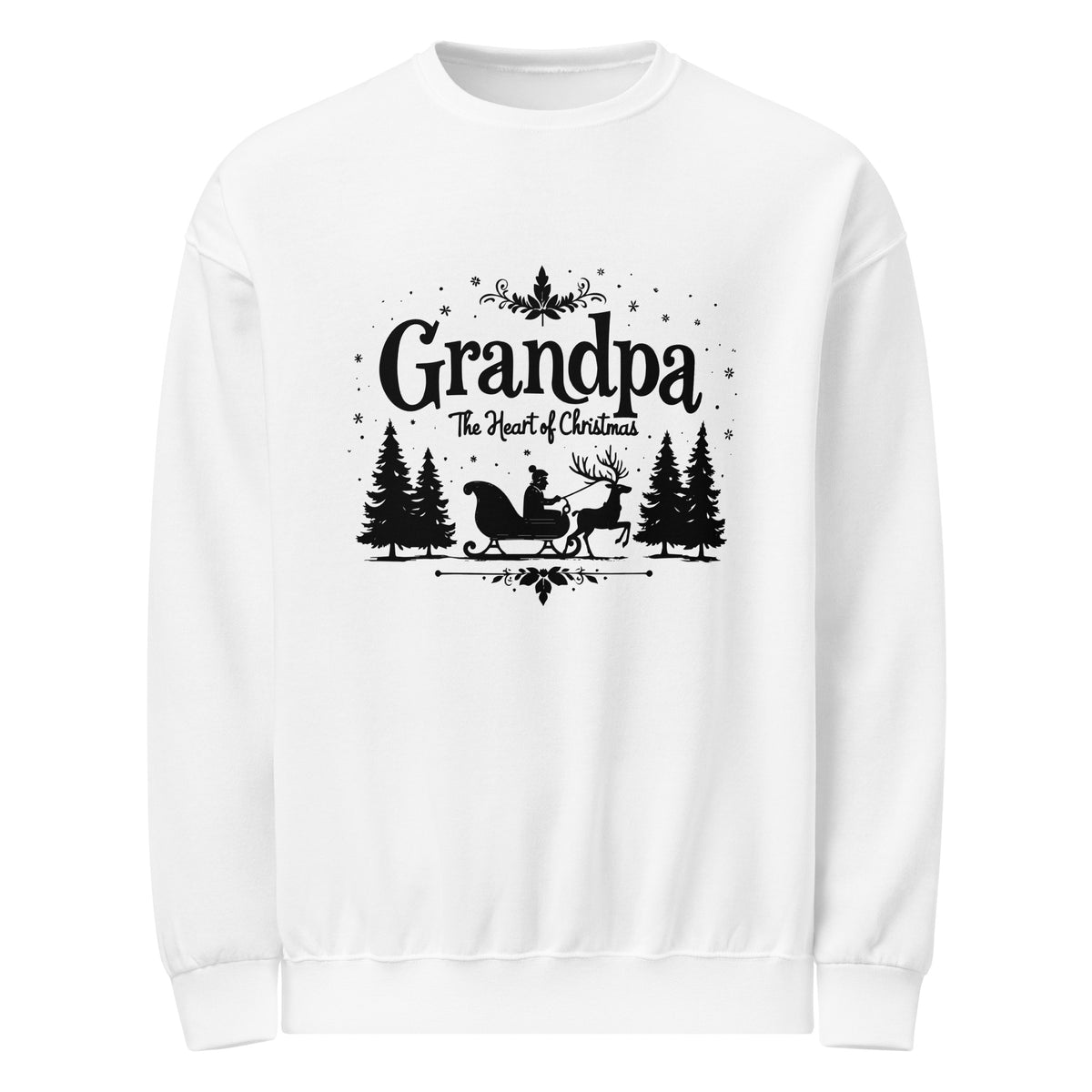 Grandpa the Heart of Christmas Sweater - - Sweatshirts