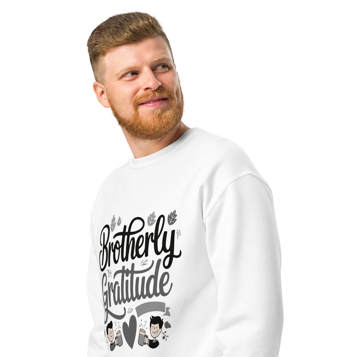 Brotherly Gratitude Crew Sweatshirt – Gift for Brothers - - Sweatshirts