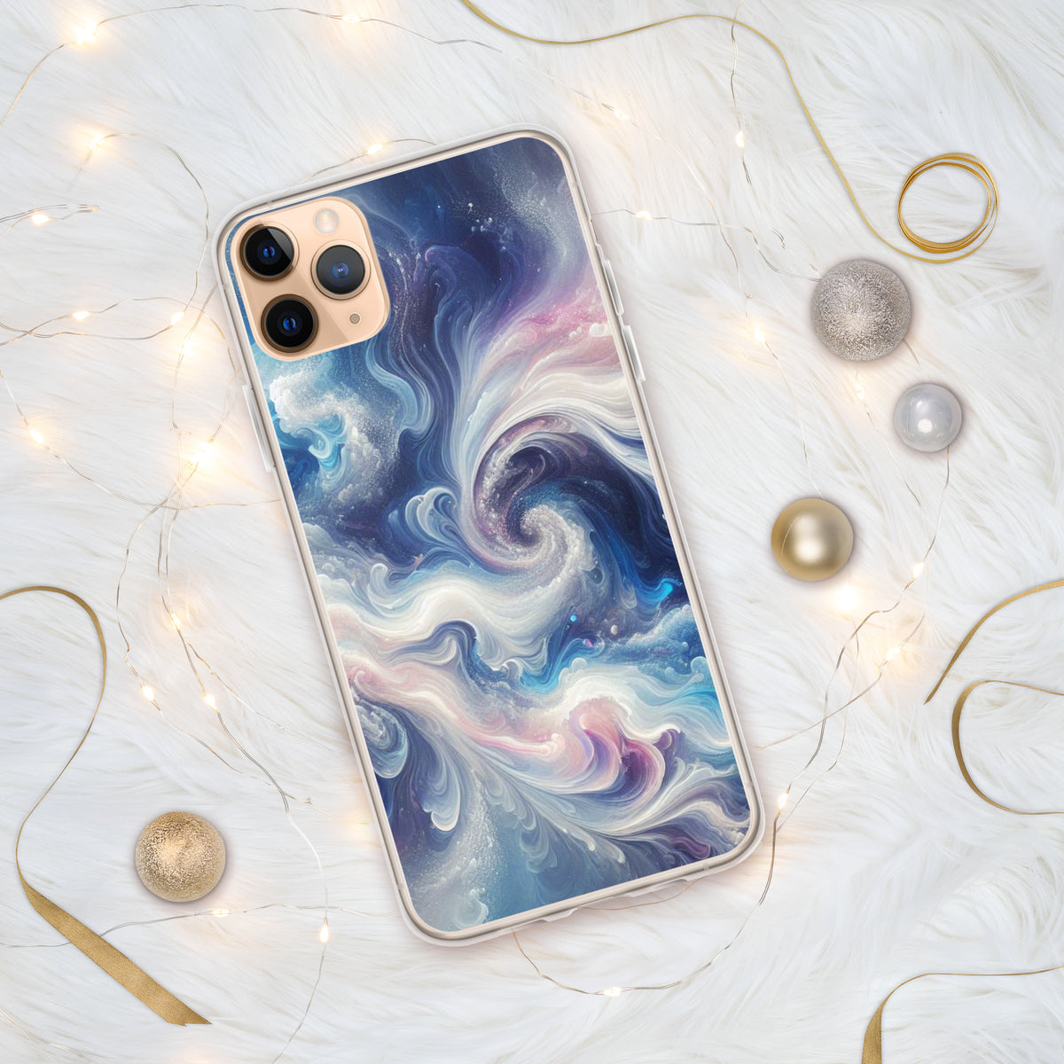 Cosmic Waves iPhone Case - A Splash of Stellar Style - iPhone 11 Pro Max - Tech Accessories