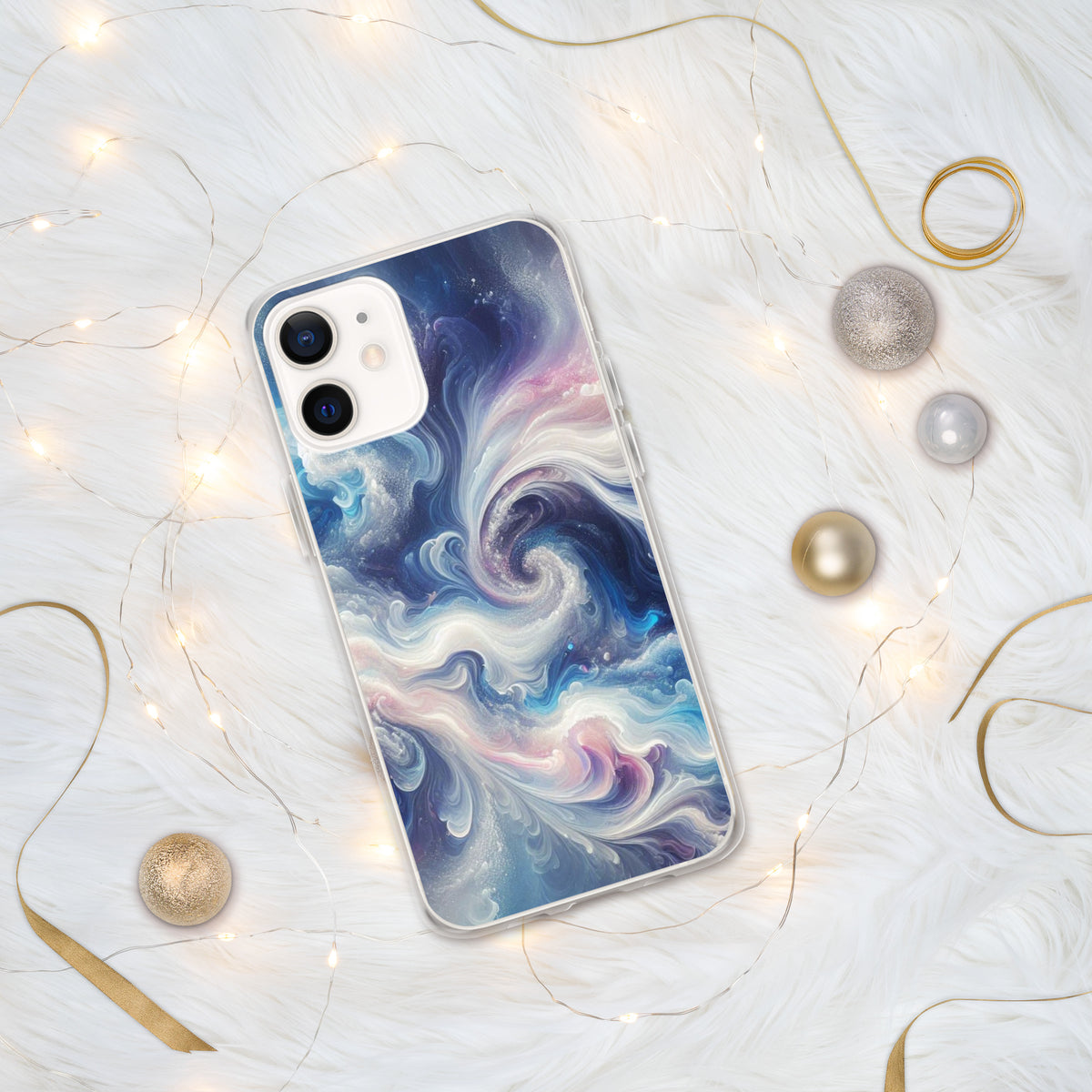 Cosmic Waves iPhone Case - A Splash of Stellar Style - iPhone 12 mini - Tech Accessories