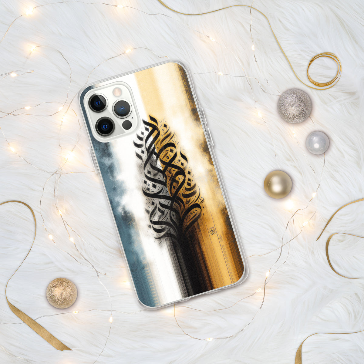 Cultural Elegance - Intricate Arabic Calligraphy Case - iPhone 12 Pro - Tech Accessories