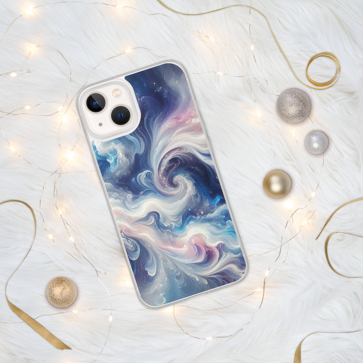 Cosmic Waves iPhone Case - A Splash of Stellar Style - iPhone 13 - Tech Accessories