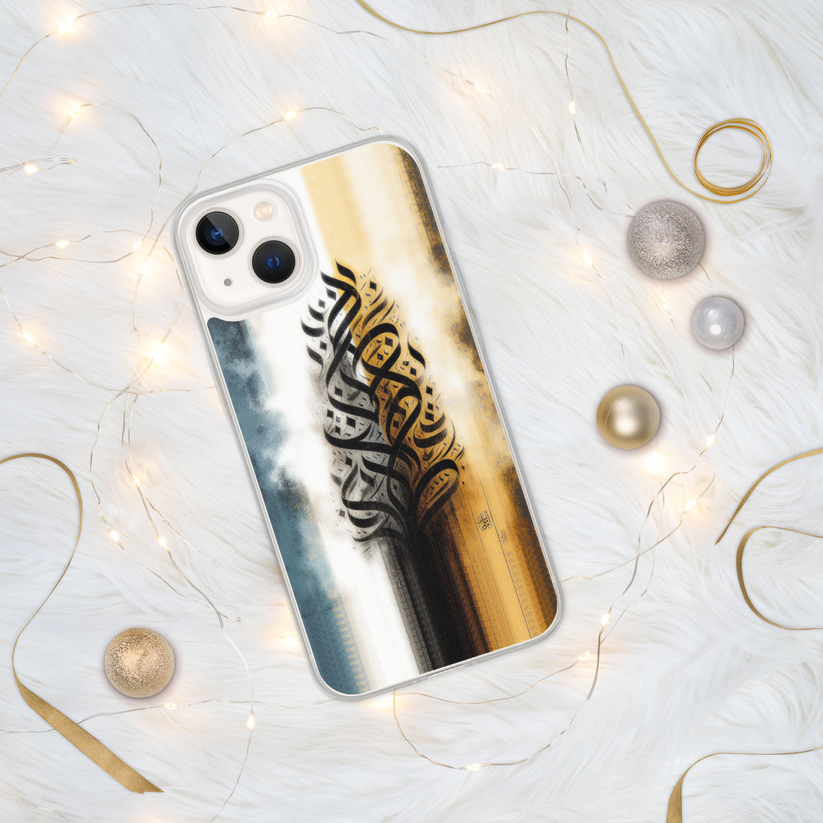 Cultural Elegance - Intricate Arabic Calligraphy Case - iPhone 13 - Tech Accessories