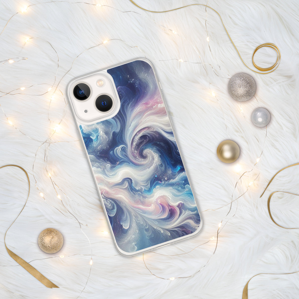 Cosmic Waves iPhone Case - A Splash of Stellar Style - iPhone 13 mini - Tech Accessories