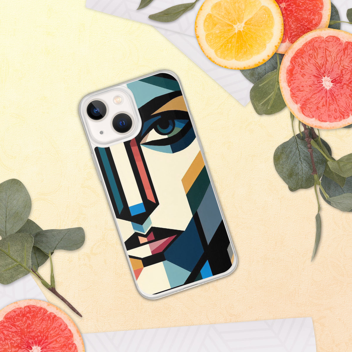 Abstract Faces - Artistic Protection for Your iPhone - iPhone 13 mini - Tech Accessories