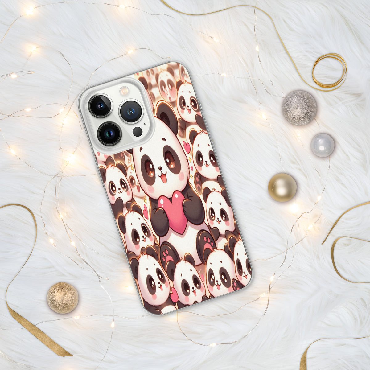 Kawaii Pandas - Adorable Phone Protection - iPhone 13 Pro - Tech Accessories