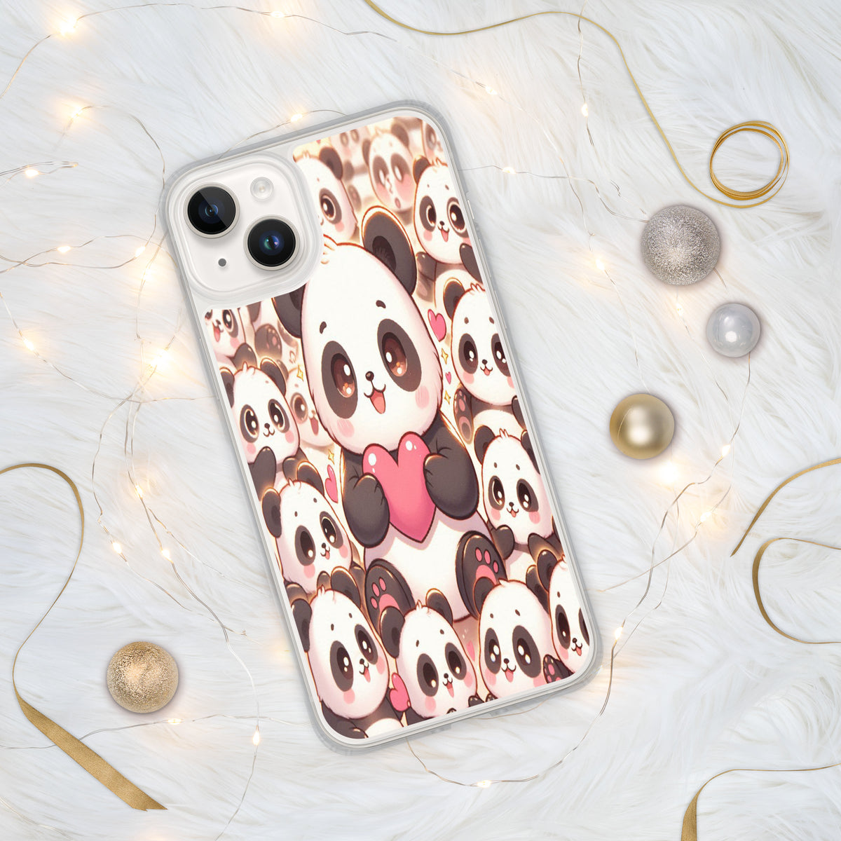 Kawaii Pandas - Adorable Phone Protection - iPhone 14 Plus - Tech Accessories