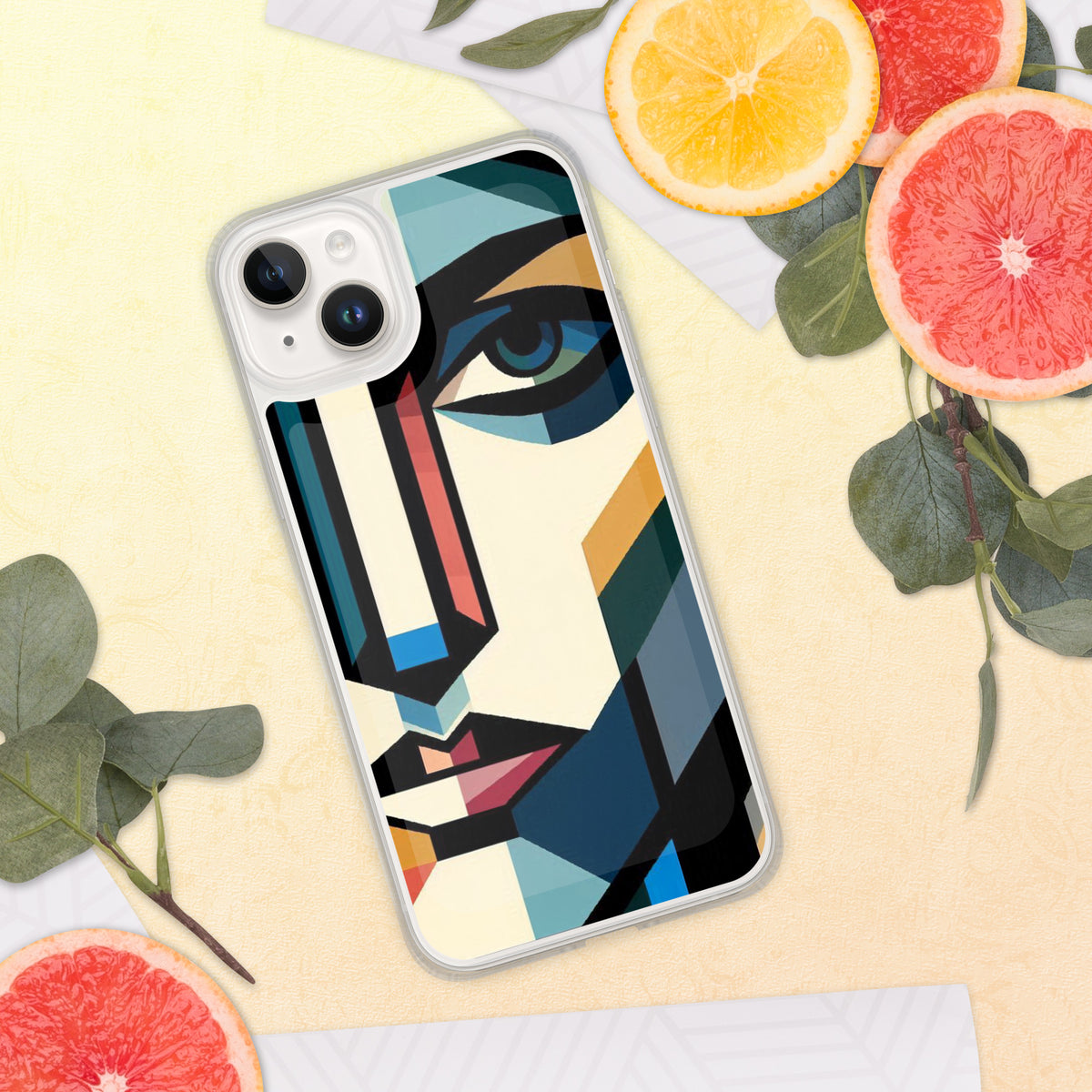 Abstract Faces - Artistic Protection for Your iPhone - iPhone 14 Plus - Tech Accessories