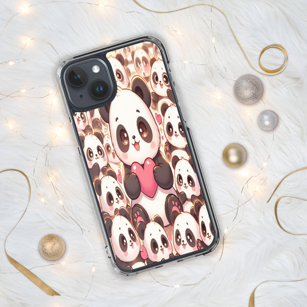 Kawaii Pandas - Adorable Phone Protection - iPhone 15 Plus - Tech Accessories