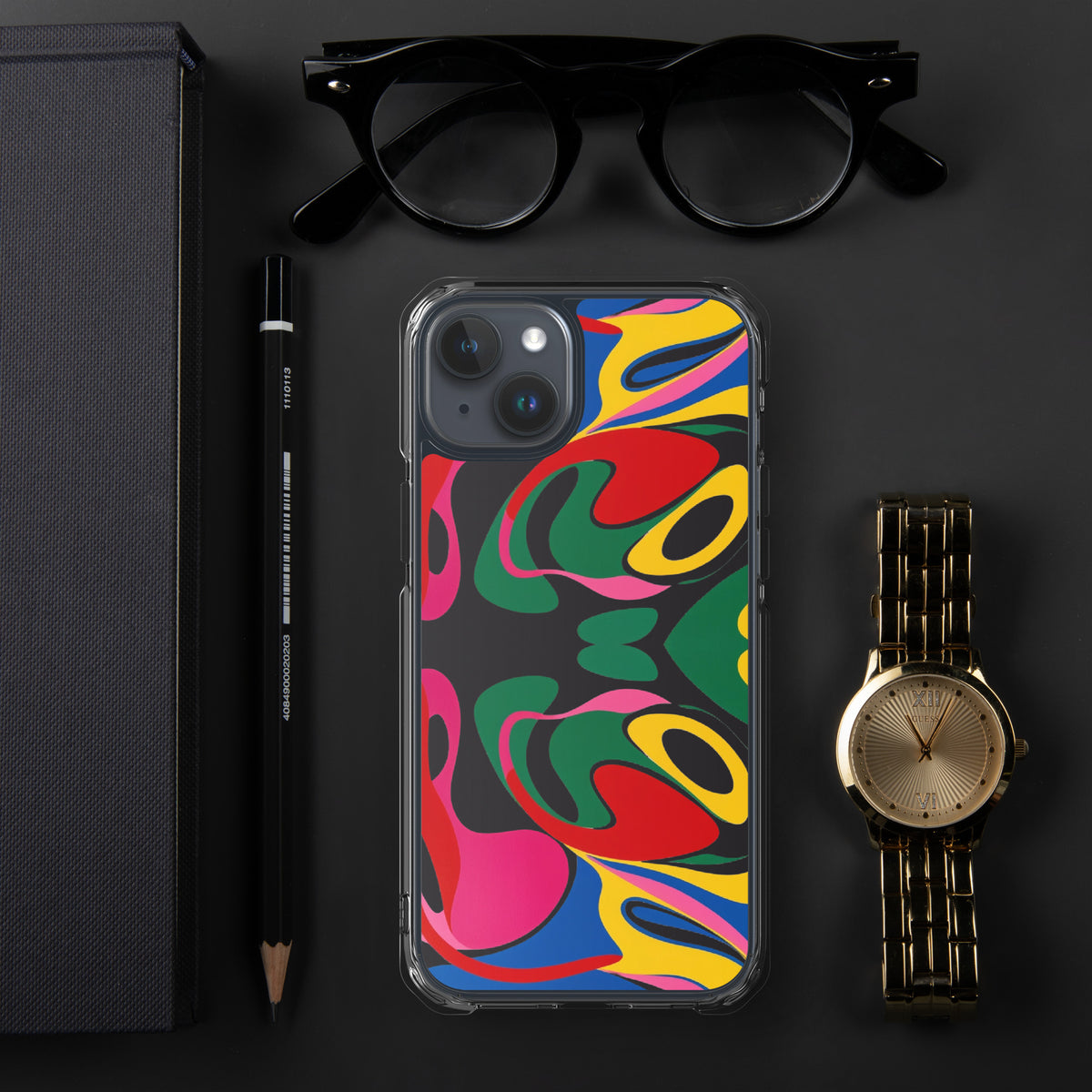 Abstract Energy iPhone Case - Express Your Creativity - iPhone 15 Plus - Tech Accessories