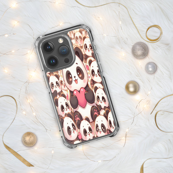 Kawaii Pandas - Adorable Phone Protection - iPhone 15 Pro - Tech Accessories