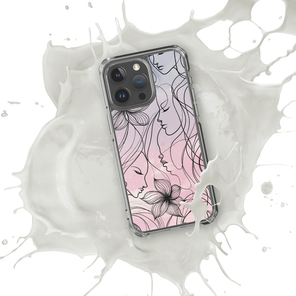 Elegance in Bloom - Feminine Silhouette iPhone Case - iPhone 15 Pro Max - Tech Accessories