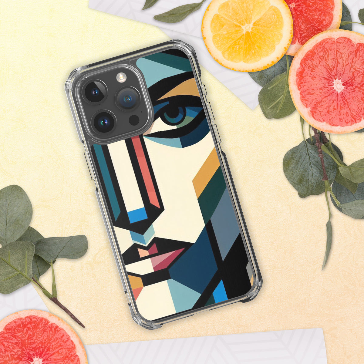 Abstract Faces - Artistic Protection for Your iPhone - iPhone 15 Pro Max - Tech Accessories